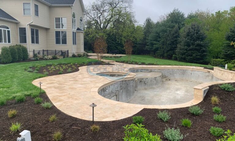 inground pool installation before water fill, pool company nj