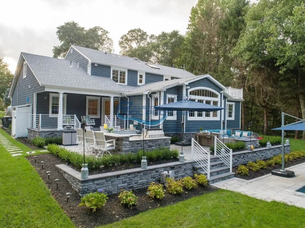 raised patio & pavers installation in Marlton NJ, inground pool nj